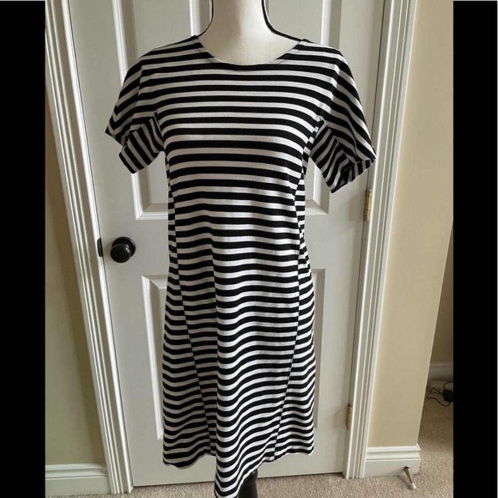 J. Crew Striped T-Shirt Dress Tunic Top